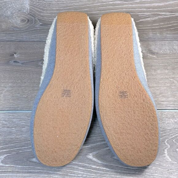 NWT Rothy’s “The Scuff” Arctic Blue Wool Blend Womens Sz 13 Slip On Mule Slipper - Picture 7 of 14